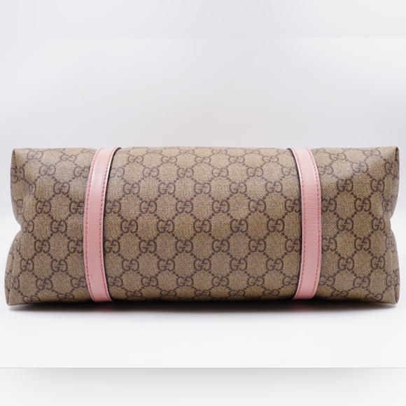 BA25❤️ Gucci GG Monogram Supreme Coated Canvas Joy Tote Bag - Picture 12 of 13